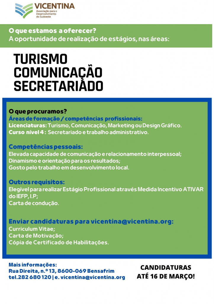 Imagem Estágios Vicentina